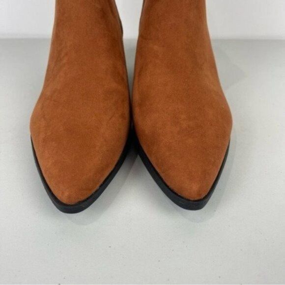 NEW A New Day Gwen Cognac Point Toe Heeled Ankle Boots Women's Size 9 - Picture 6 of 8